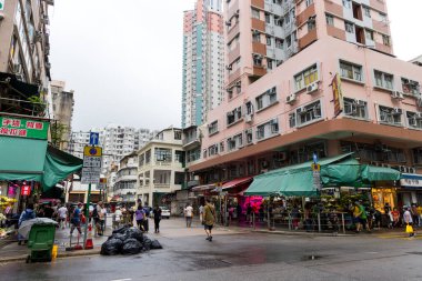 Hong Kong 06 Nisan 2024: Kowloon 'da Hong Kong şehri Cheung Sha Wan bölgesinde