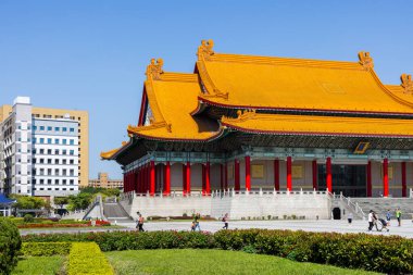 Tayvan 4 Ağustos 2024: Ulusal Konser Salonu ve Taipei kentindeki Ulusal Tiyatro