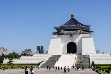 Tayvan 4 Ağustos 2024: Taipei şehrinde Chiang Kai shek Anıt Salonu