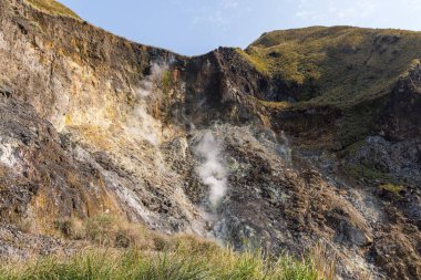 Huangxi hot spring recreation area in Yangmingshan national park of Taiwan clipart