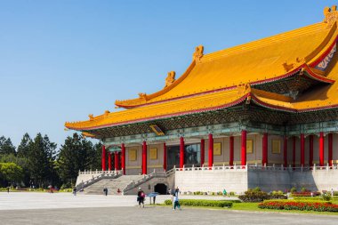 Taipei, Tayvan 12 Mart 2024: Chiang Kai shek Anıt Salonundaki Ulusal Konser Salonu Performansı