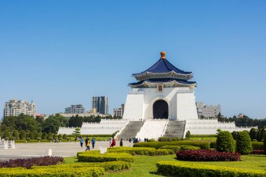 Taipei, Tayvan 12 Mart 2024: Tayvan 'da Chiang Kai shek Anıt Salonu 