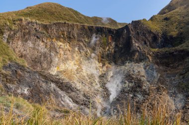 Huangxi hot spring recreation area in Yangmingshan national park of Taiwan clipart