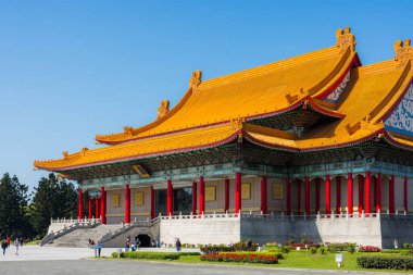 Taipei, Tayvan 12 Mart 2024: Chiang Kai shek Anıt Salonundaki Ulusal Konser Salonu Performansı