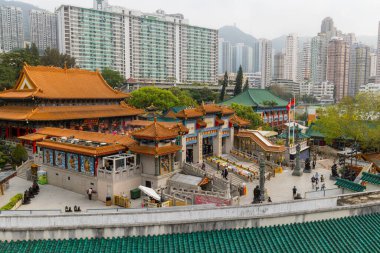 Hong Kong 29 Mart 2024: Wong Tai Sin Tapınağı