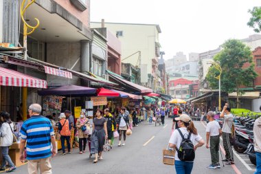 Tayvan 15 Kasım 2024: Tayvan 'ın New Taipei şehrinde Linkou sabah pazarı