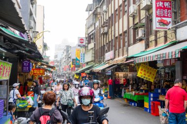 Tayvan 15 Kasım 2024: Tayvan 'ın New Taipei şehrinde Linkou sabah pazarı