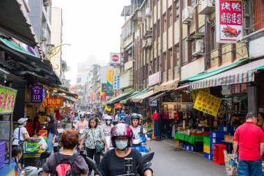 Taiwan 15 November 2024: Linkou morning market in New Taipei City of Taiwan clipart