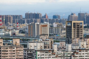 Taiwan 30 November 2024: Residential area in Linkou at New Taipei city clipart