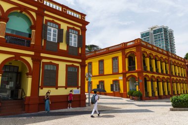 Macau, 30 Haziran 2023: Macao şehrinde Tap Seac Meydanı 