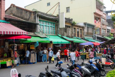 Tayvan 15 Kasım 2024: Tayvan 'ın New Taipei şehrinde Linkou sabah pazarı