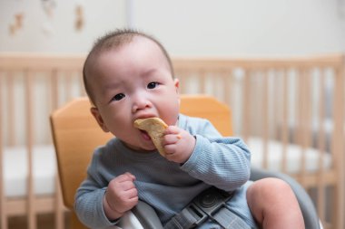 Sevimli Bebek Tutma ve Çiğneme Pirinç Krakeri