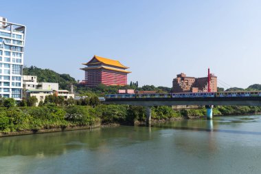 Tayvan, Taipei 07 Aralık 2023: Taipei 'deki büyük otel 