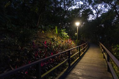 Akşam vakti yürüyen merdivenler.