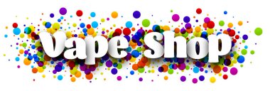 Konfeti arka planında vestiyer işareti var. Vektör illüstrasyonu.