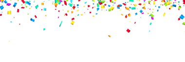 Rengarenk kesim konfeti konfeti arkaplanı boşluğu f