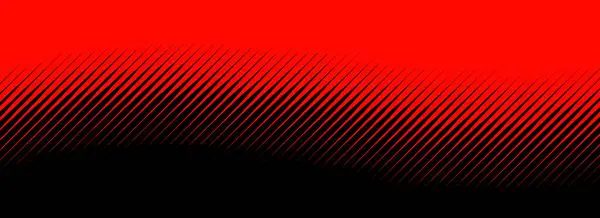 Schwarz Rote Wellenförmige Halbtonhintergründe Mit Platz Für Text Pop Art — Stockvektor