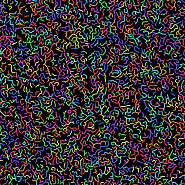 Renkli doku. Soyut Turing süsü yarım ton reaksiyon difüzyon psikedelik arka planı. Vektör üretken algoritma çizimi.