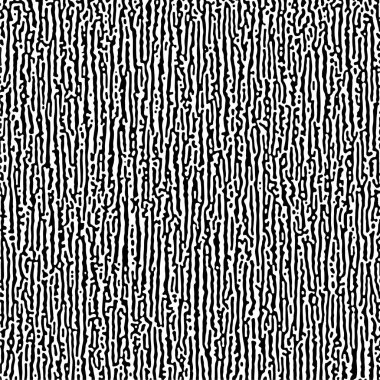 Soyut Turing süsü yarım ton reaksiyon difüzyon psikedelik arka planı. Vektör üretken algoritma çizimi.