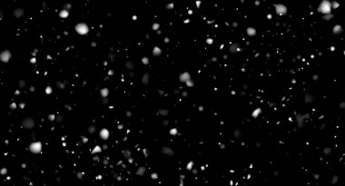 Siyah arka planda beyaz kar taneleri olan kış ve yeni yıl afişleri. Vektör illüstrasyonu