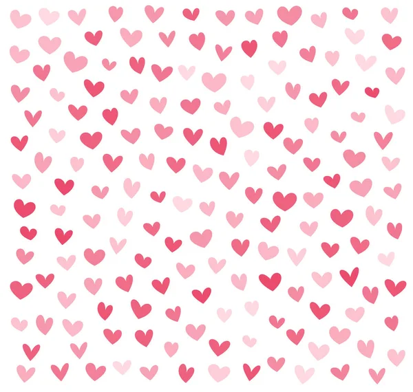 Розовый Рисунок Сердца Любви Валентинов День Праздник Фон Текстуры Маленькими — стоковый вектор
