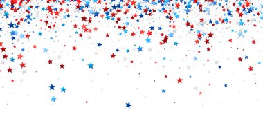 Dibe doğru seyrelen yoğun kırmızı, beyaz ve mavi yıldızlar, gökyüzündeki neşeli Amerikan bayrağını anımsatıyor..