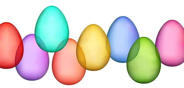 Spectrum Matte Easter Eggs Vector Illustration Royalty Free Stock Vectors