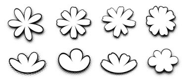 Klasik bir siyah-beyaz çizgi roman seti yarım ton nokta gradyanı olan, görsel hikaye anlatımında diyalog ve ses efektleri için çok yönlü..