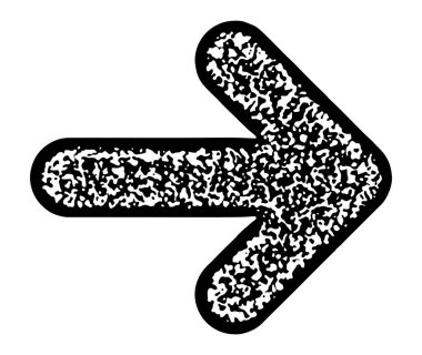 Karmaşık desenli, çeşitli tasarım projeleri, vektör illüstrasyonu için uygun bir siyah sağ ok.