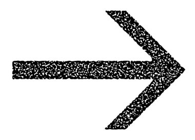 Karmaşık desenli siyah düz bir ok, çeşitli tasarım projeleri için ideal, vektör illüstrasyonu.