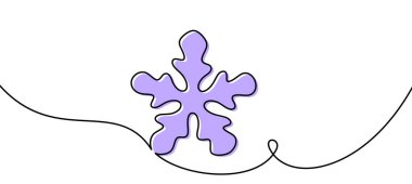 Aksanlı akan mor kar taneleri, kış temalı tasarımlar için mükemmel. Vektör illüstrasyonu.