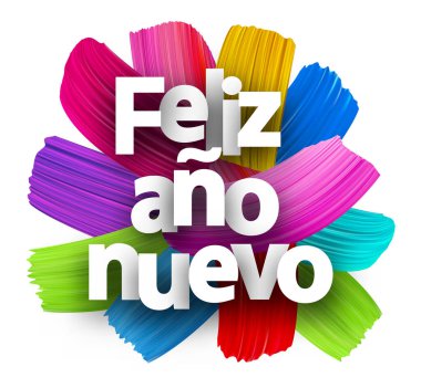 Canlı fırça darbelerinin üzerine kalın beyaz metinlerle 