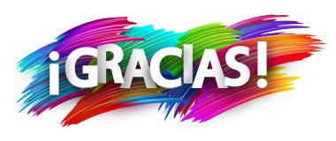 Cesurca teşekkür ederim. Renkli boya vuruşları, yaratıcı ve neşeli şükran ifadesi üzerine.