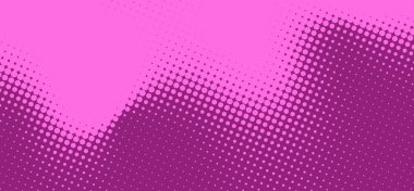 Soyut pembe yarım ton arkaplan, noktalı gradyan desenli retro karikatür tarzı. Pop sanatları, posterler ya da grafik tasarımı için mükemmel..