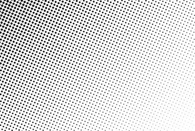 Beyaz arkaplanda köşegen siyah yarım ton gradyan. Soyut, modern ve geçmişe dönük tasarım için vektör illüstrasyonuName.