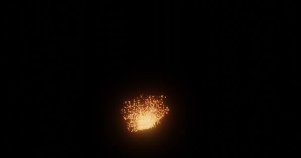 Pożar Iskry Wybuchu Lub Wulkanu — Wideo stockowe