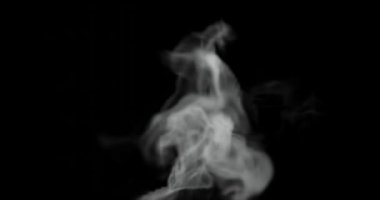 3d render of smoke or steam for food or hot surface effect for video overlay. Set screen for blending mode.