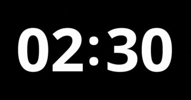 Yoğun ya da uzun saat konsepti için sayıların dijital saat zamanlayıcısı olarak 3d oluşturulmasıName.