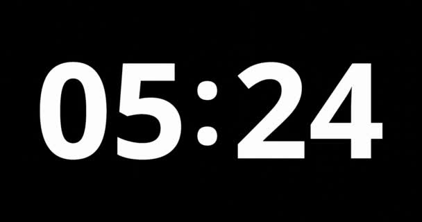 Renderizado Contar Números Como Temporizador Reloj Digital Para Concepto Hora — Vídeos de Stock
