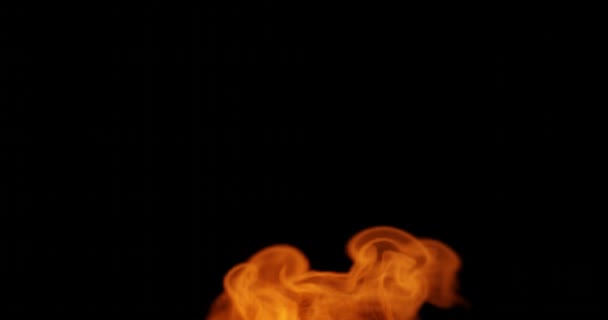 Isolerad Brandflamstruktur För Bränning Eller Värmeobjekt — Stockvideo