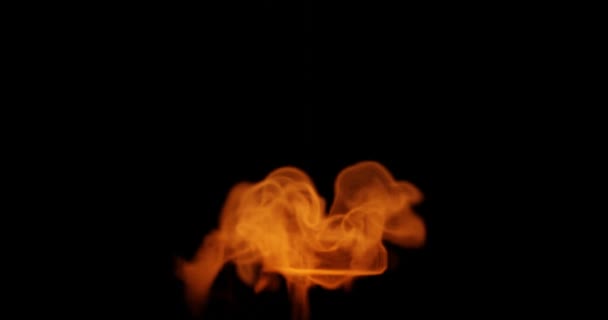Isolerad Brandflamstruktur För Bränning Eller Värmeobjekt — Stockvideo