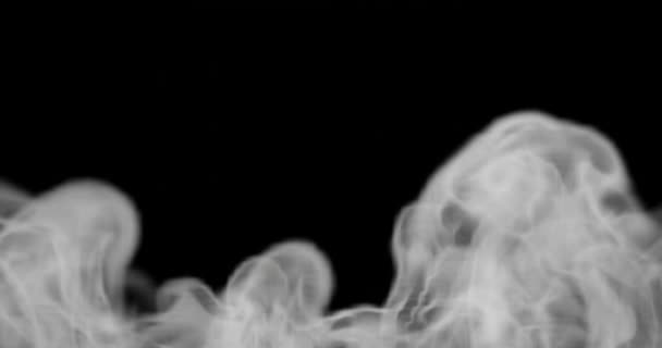 Καθιστούν Γρήγορο Ατμό Παχύ Καπνό Αερίου Για Εφέ Βίντεο — Αρχείο Βίντεο