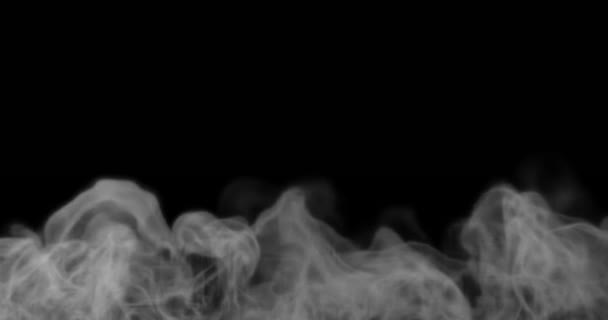 Καθιστούν Γρήγορο Ατμό Παχύ Καπνό Αερίου Για Εφέ Βίντεο — Αρχείο Βίντεο