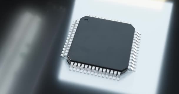 Render Microchip Semiconductor Chip Computing — Vídeos de Stock