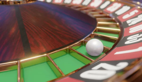Render Casino Roulette Wheel Gamble Concept Gambling Background — Stock fotografie