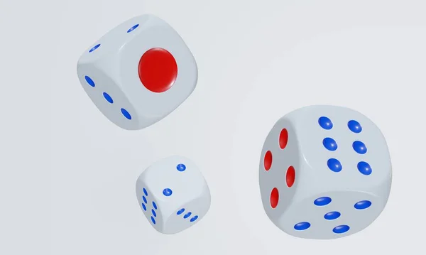 Render Isolated Dice Casino Gambling Concept — Stock fotografie