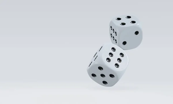Render Isolated Dice Casino Gambling Concept — Stock fotografie