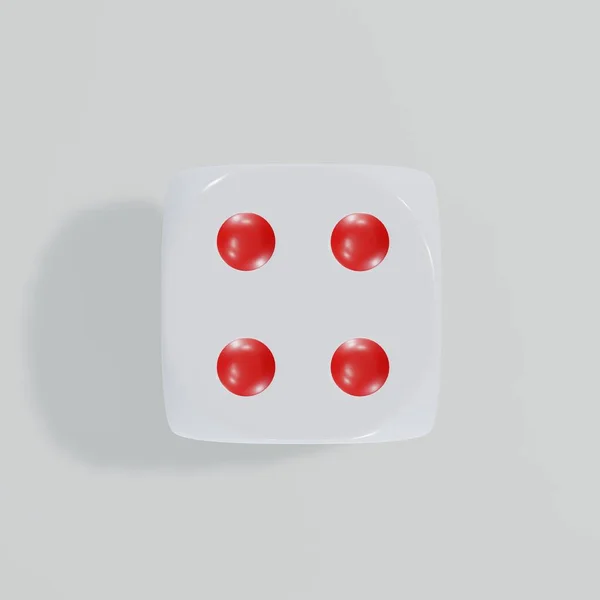 Render Isolated Dice Casino Gambling Concept — Photo