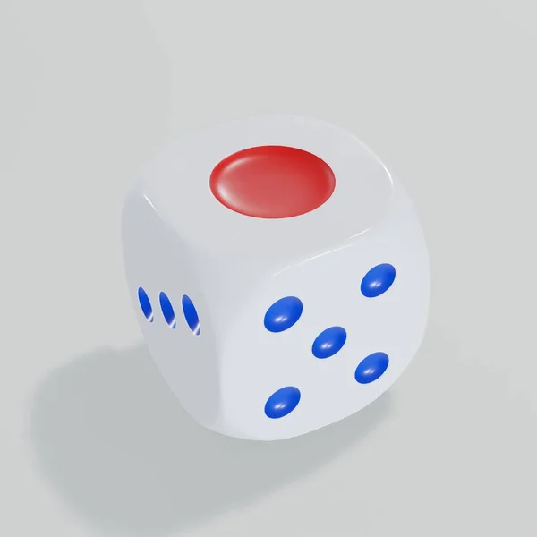 Render Isolated Dice Casino Gambling Concept — Stockfoto