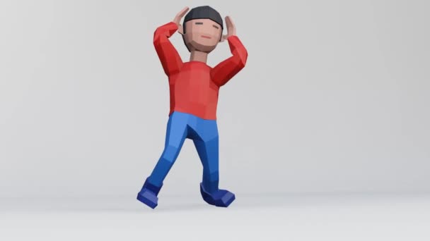 Maken Dummy Man Voor Wanhopige Wanhoop Concept Kniel Neer — Stockvideo